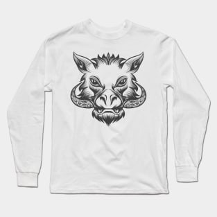 Boar head Long Sleeve T-Shirt